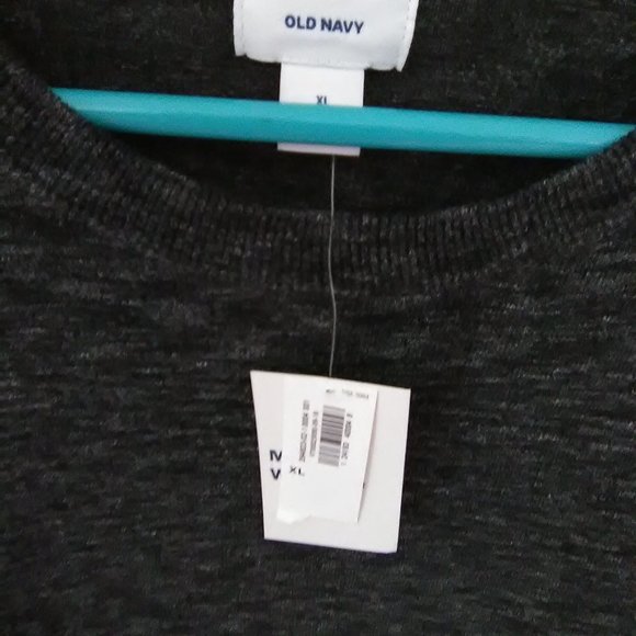 Old Navy Men's Long Sleeve  Crew Neck Sweater Color Black /Gray Size XL - Picture 3 of 5